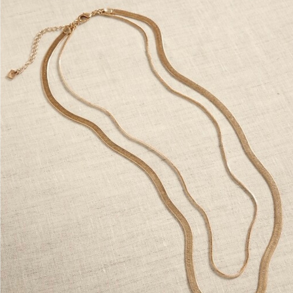 Tubular Snake Chain Necklace Banana Republic Factory